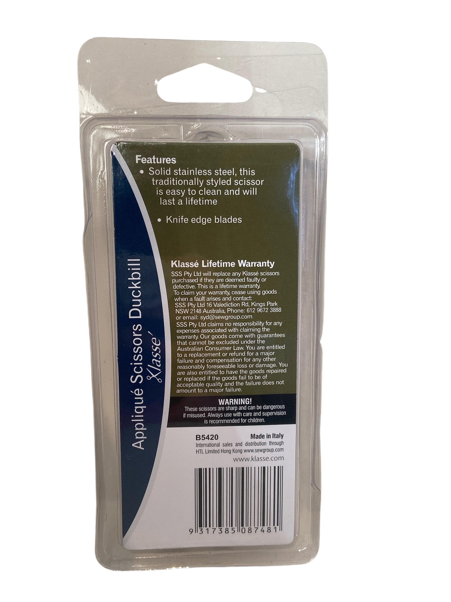 Applikationsschere Entenschnabel