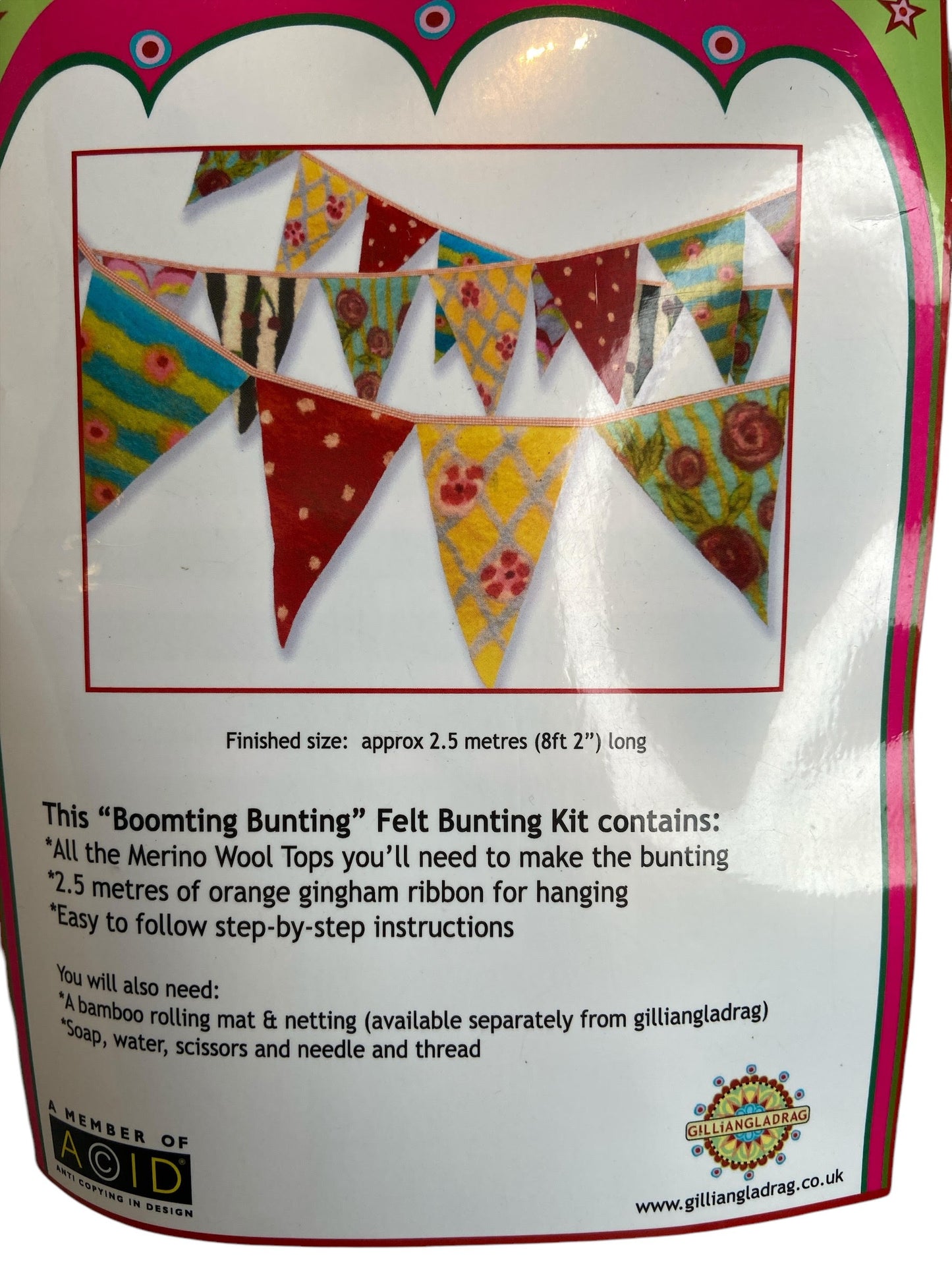 Kit de feutrage « Booming Bunting » de Gilliangladrag