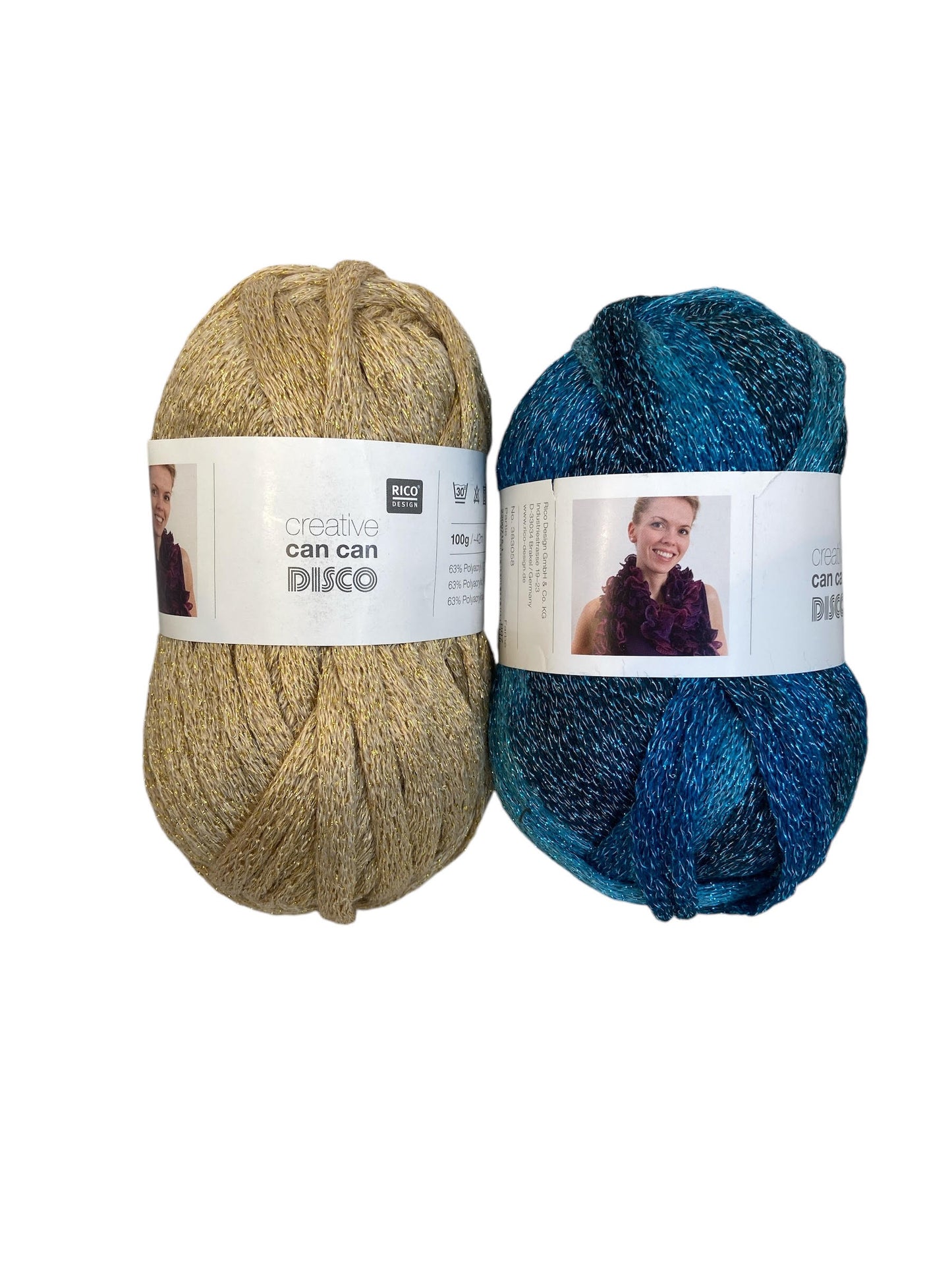 Rico Can Can Disco Synthetic Scarf Knitting Yarn