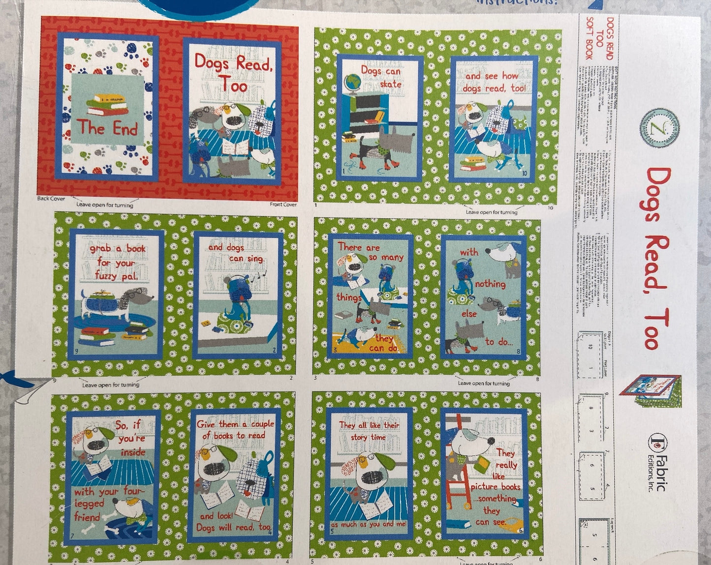 Kit de livre souple Story Time - « Les chiens lisent aussi »