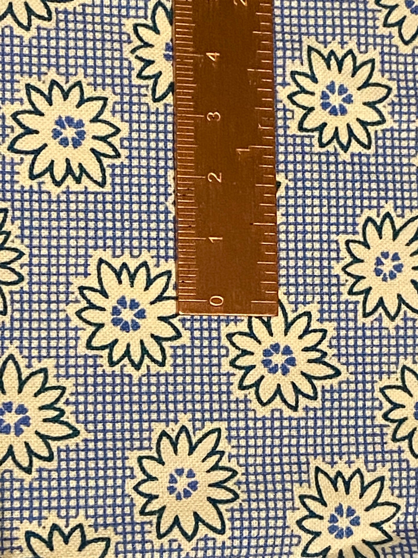 Blue Daisy 1930er 108" Quiltrücken - Fat Quarter