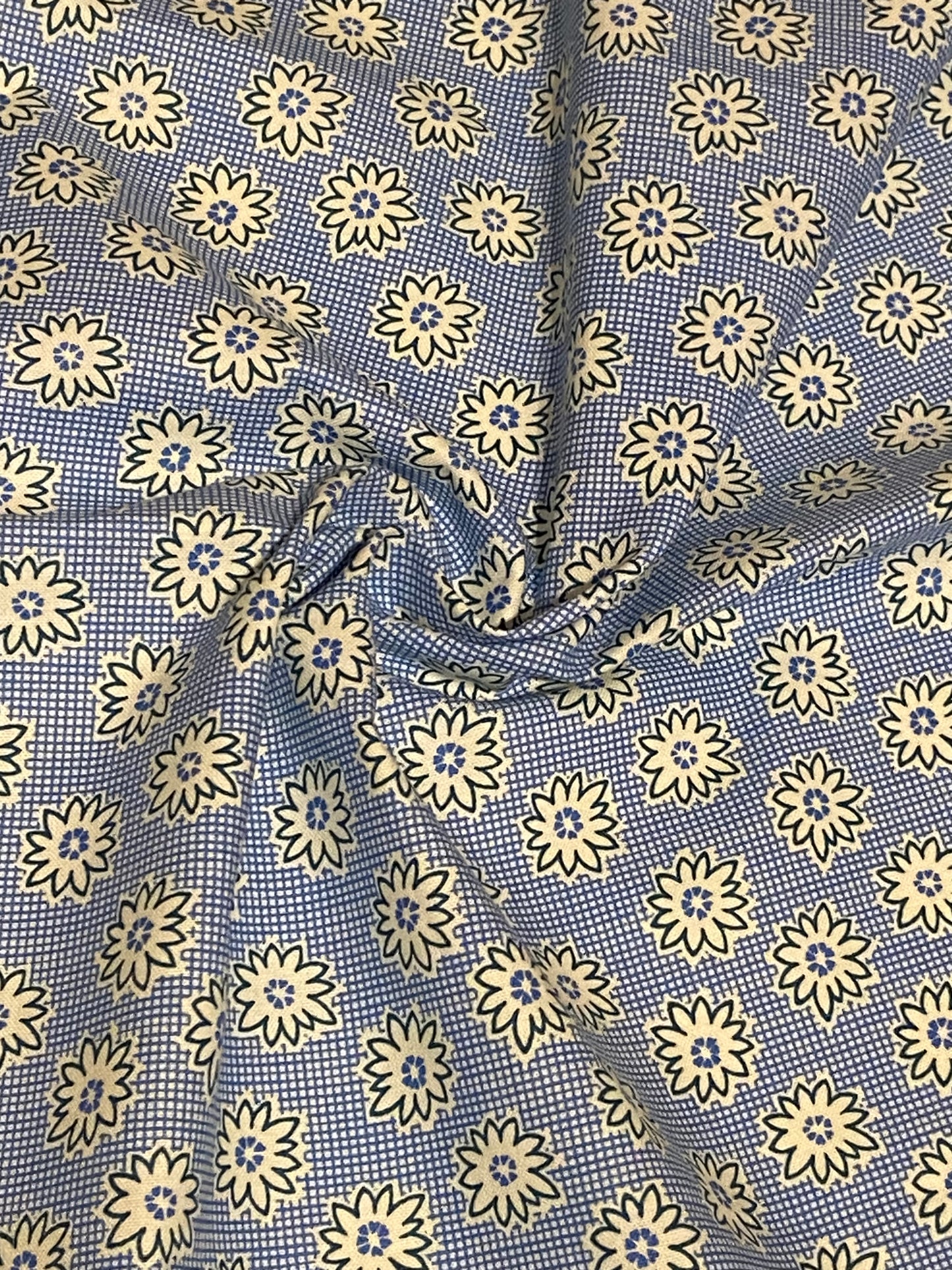 Blue Daisy 1930er 108" Quiltrücken - Fat Quarter