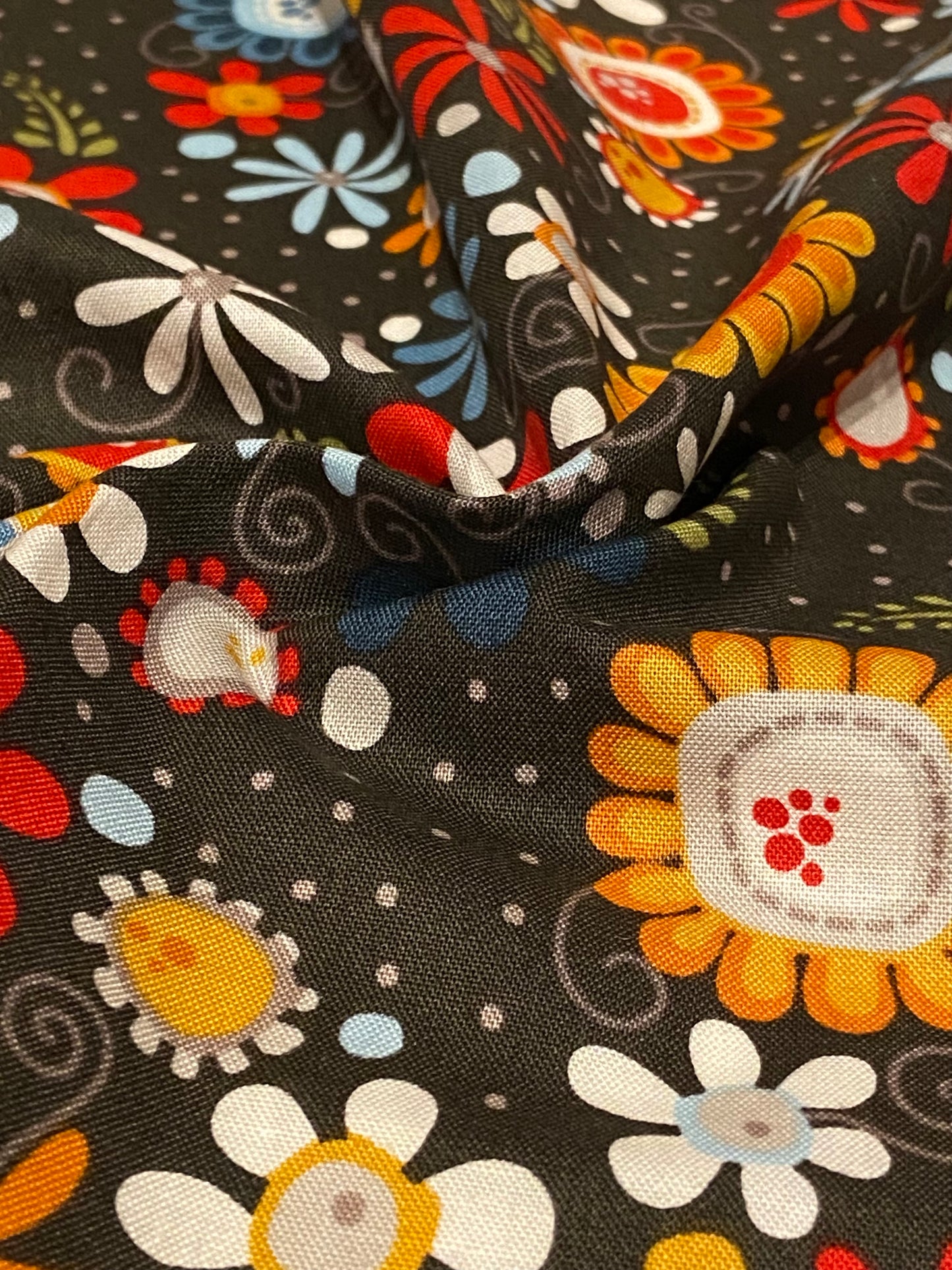 Nested Owis Floral Fabric - Fat Quarter