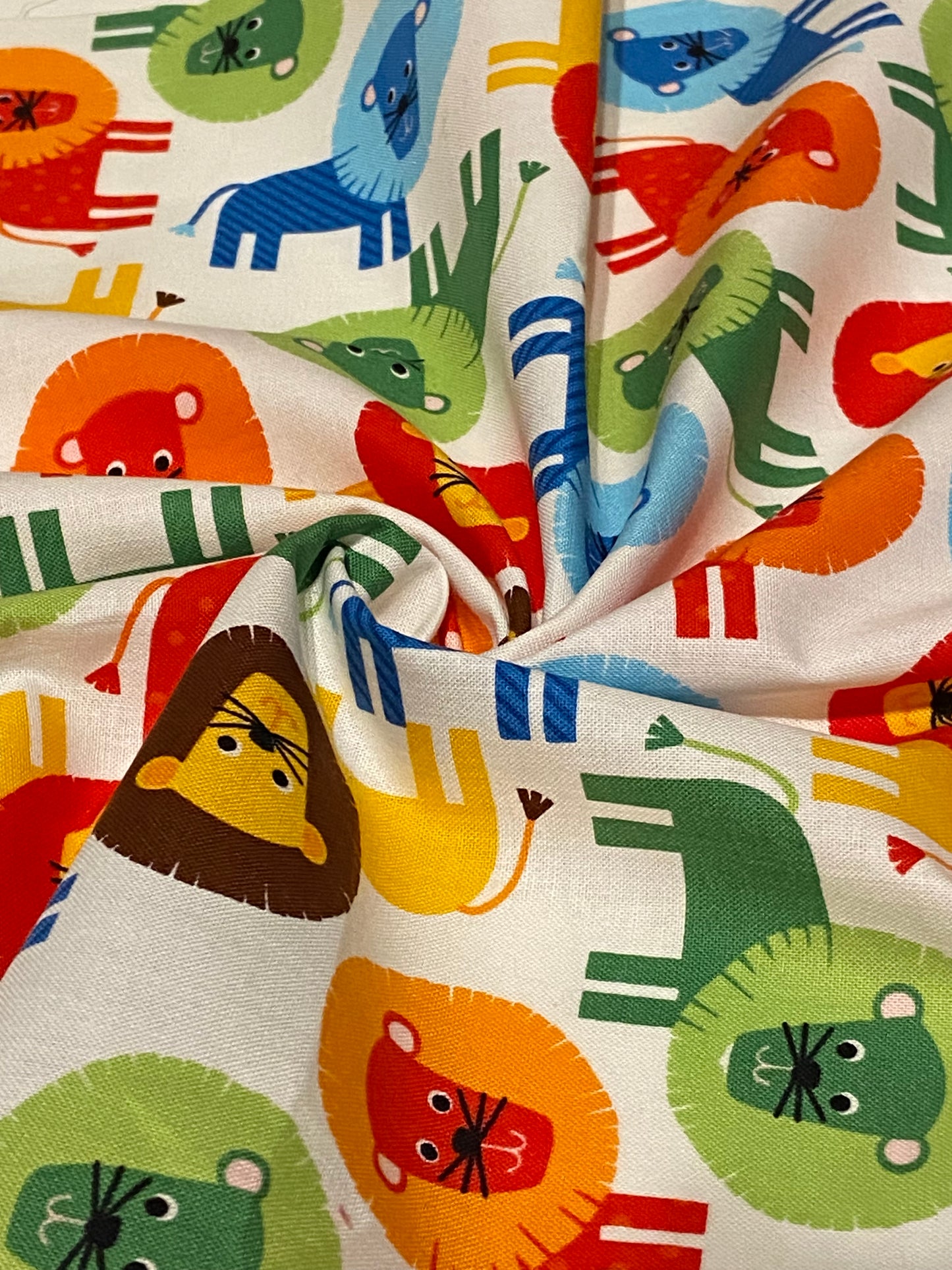 Stoff mit Löwen-Print – Fat Quarter