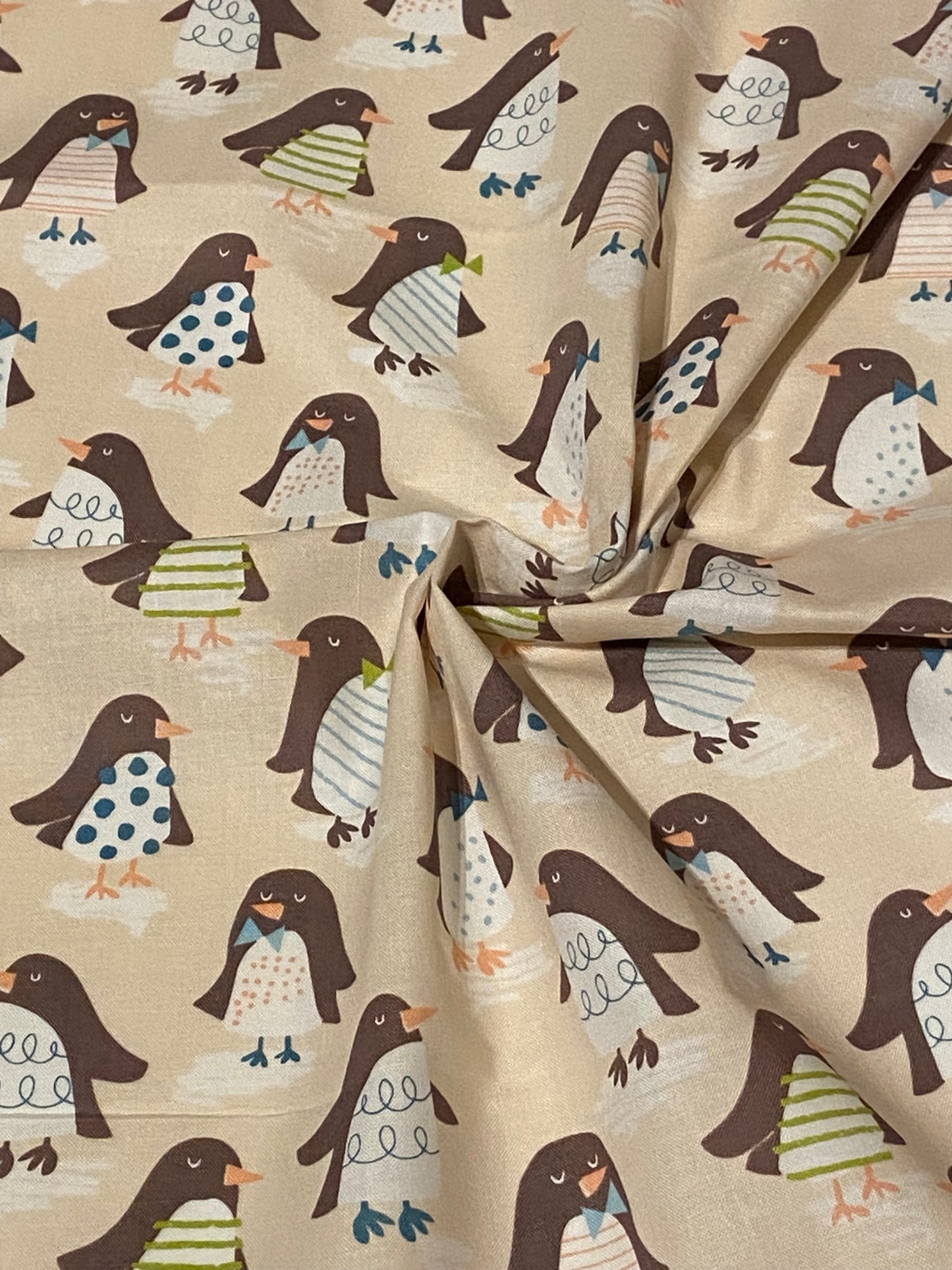 Tissu Pingouin - Fat Quarter
