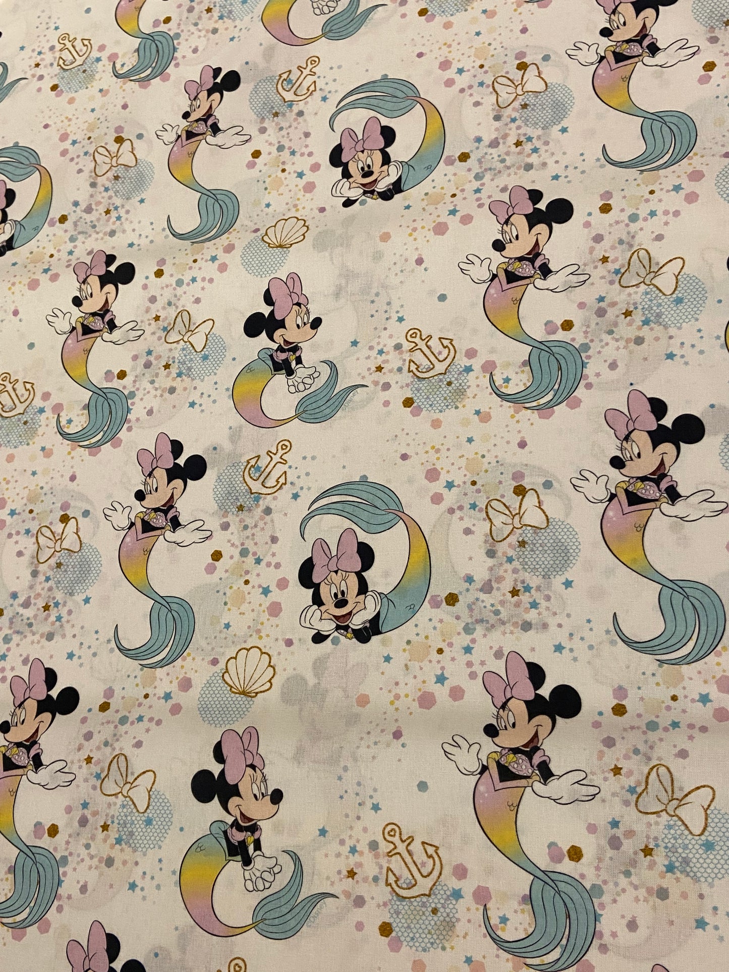 Disney Mini Mouse Mermaid Fabric