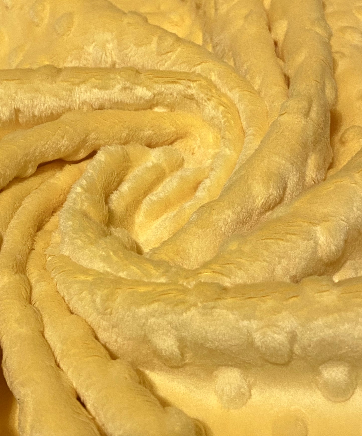 Polaire Minky Dimple - Jaune citron - Dernier reste