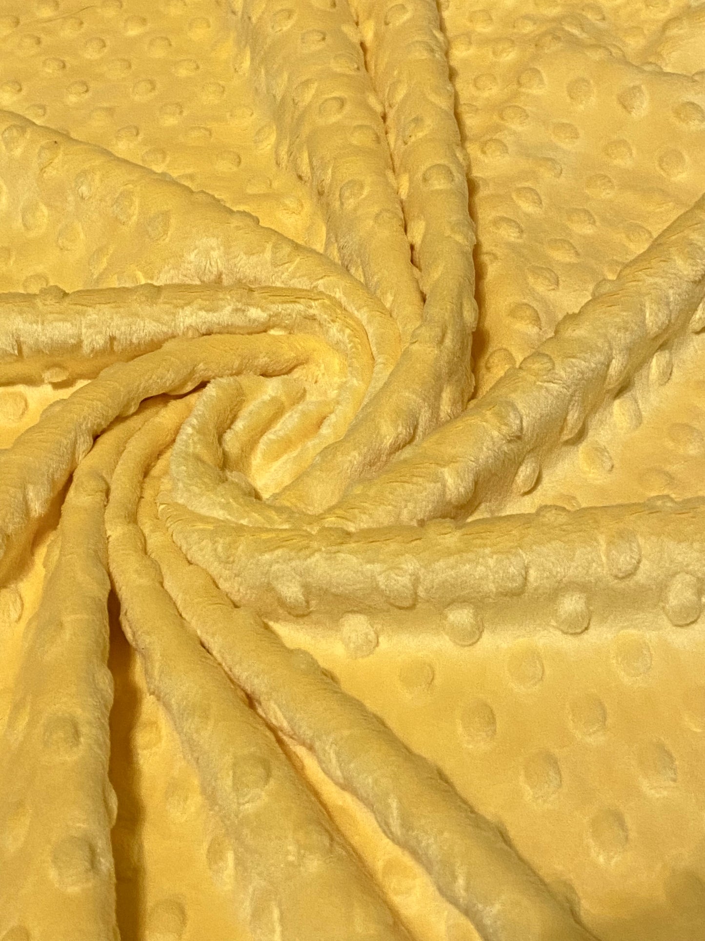 Polaire Minky Dimple - Jaune citron - Dernier reste