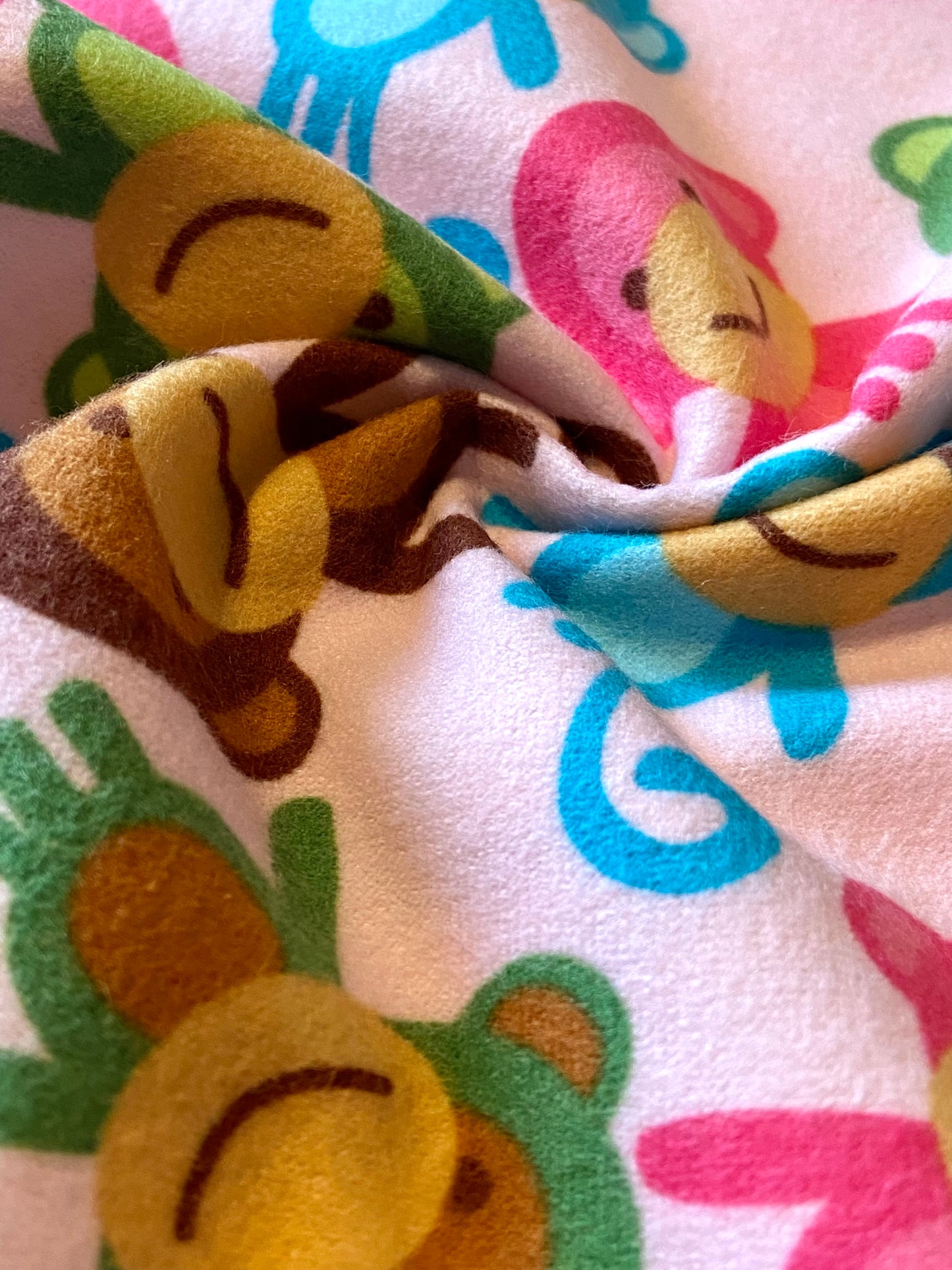 Urban Zoologie Pink Monkey Gebürstete Baumwolle - Letzter Rest