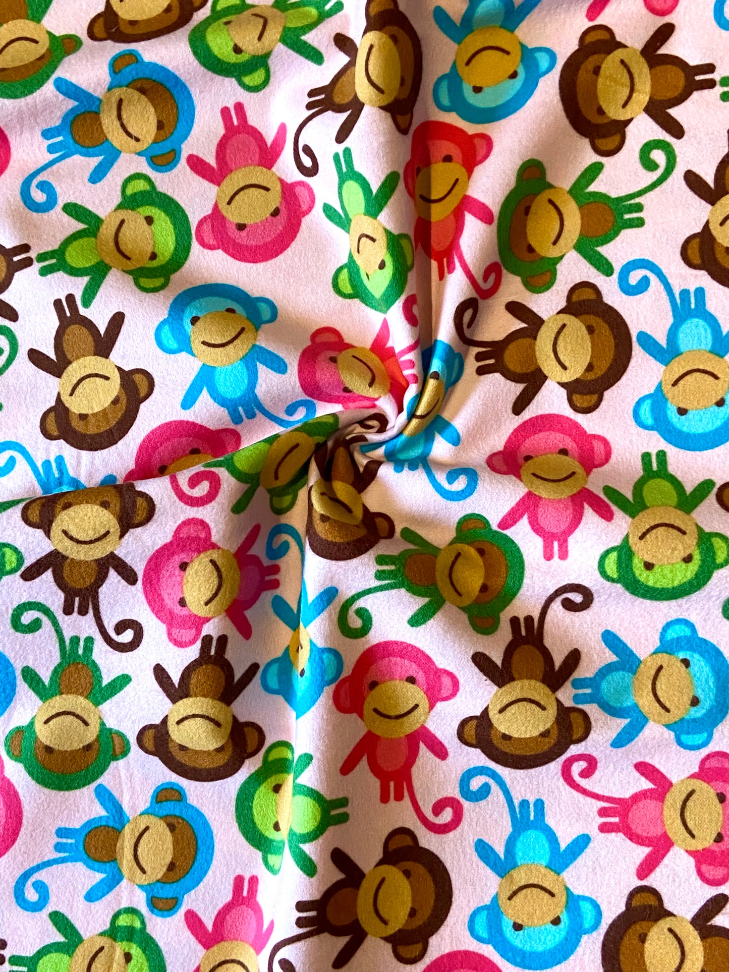 Urban Zoologie Pink Monkey Gebürstete Baumwolle - Letzter Rest