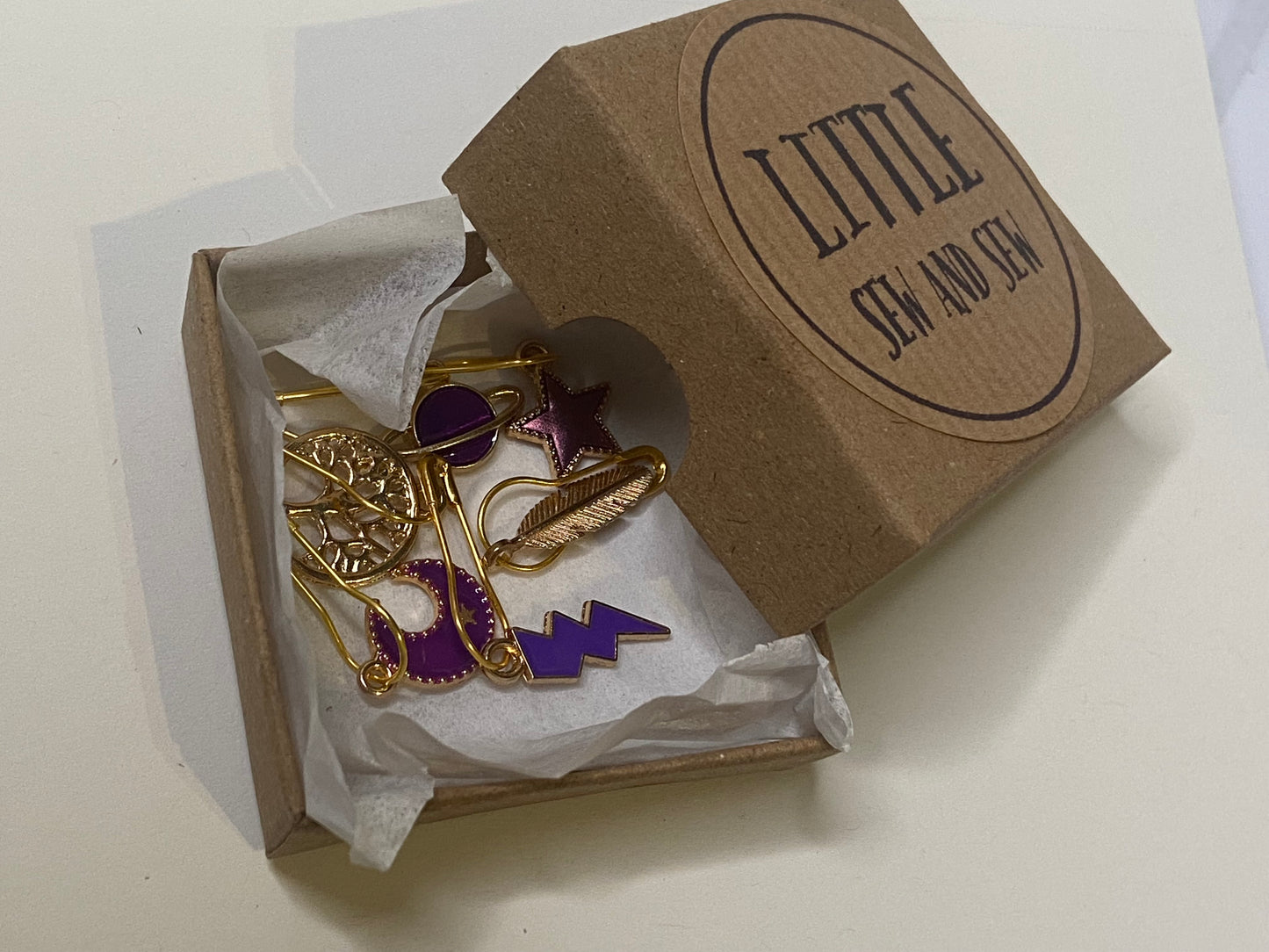 'Elemental' Stitch Markers - Set of 6