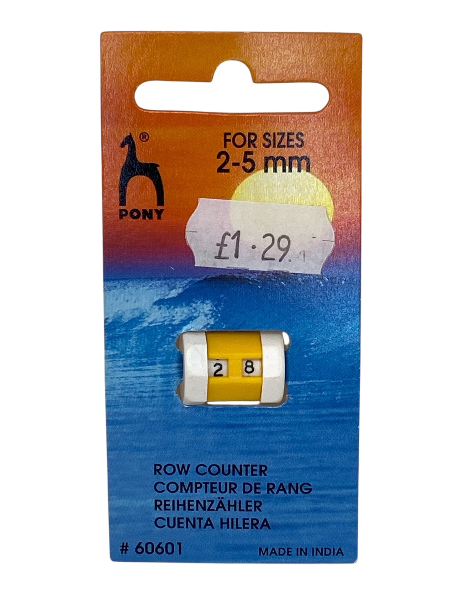 Compteur de rangées pour les tailles 5,50-7,50 mm