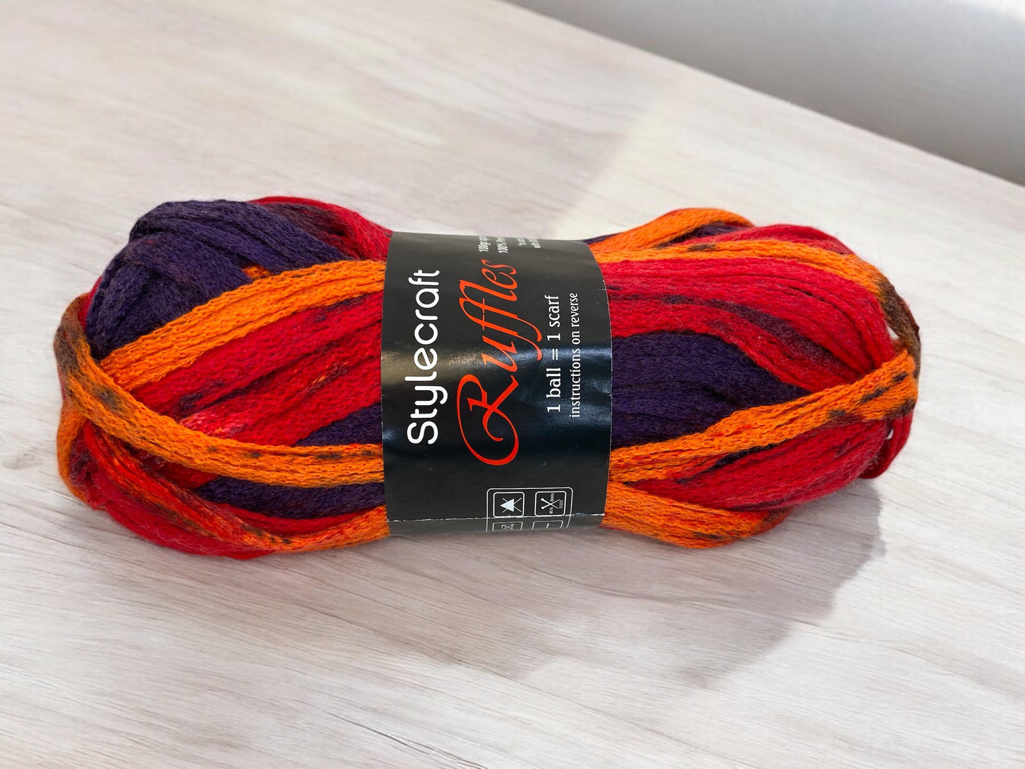 Stylecraft Ruffles Scarf 100% Acrylic Yarn