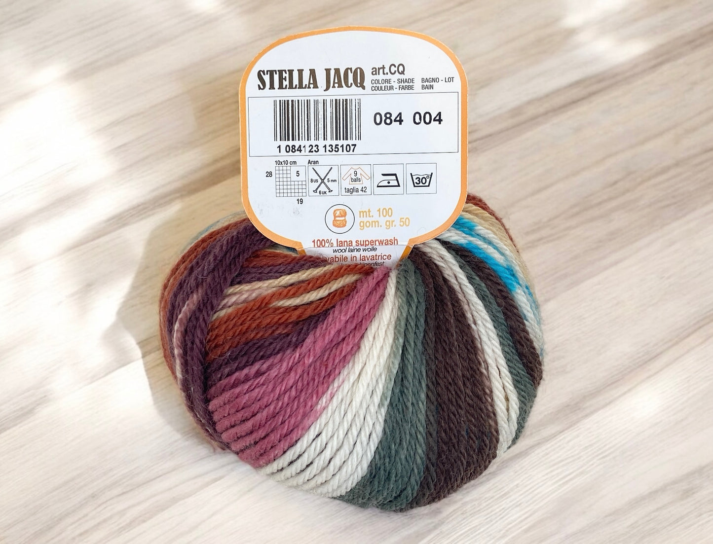 Stella Jacq Jacquard Aran Wolle von Adriafil