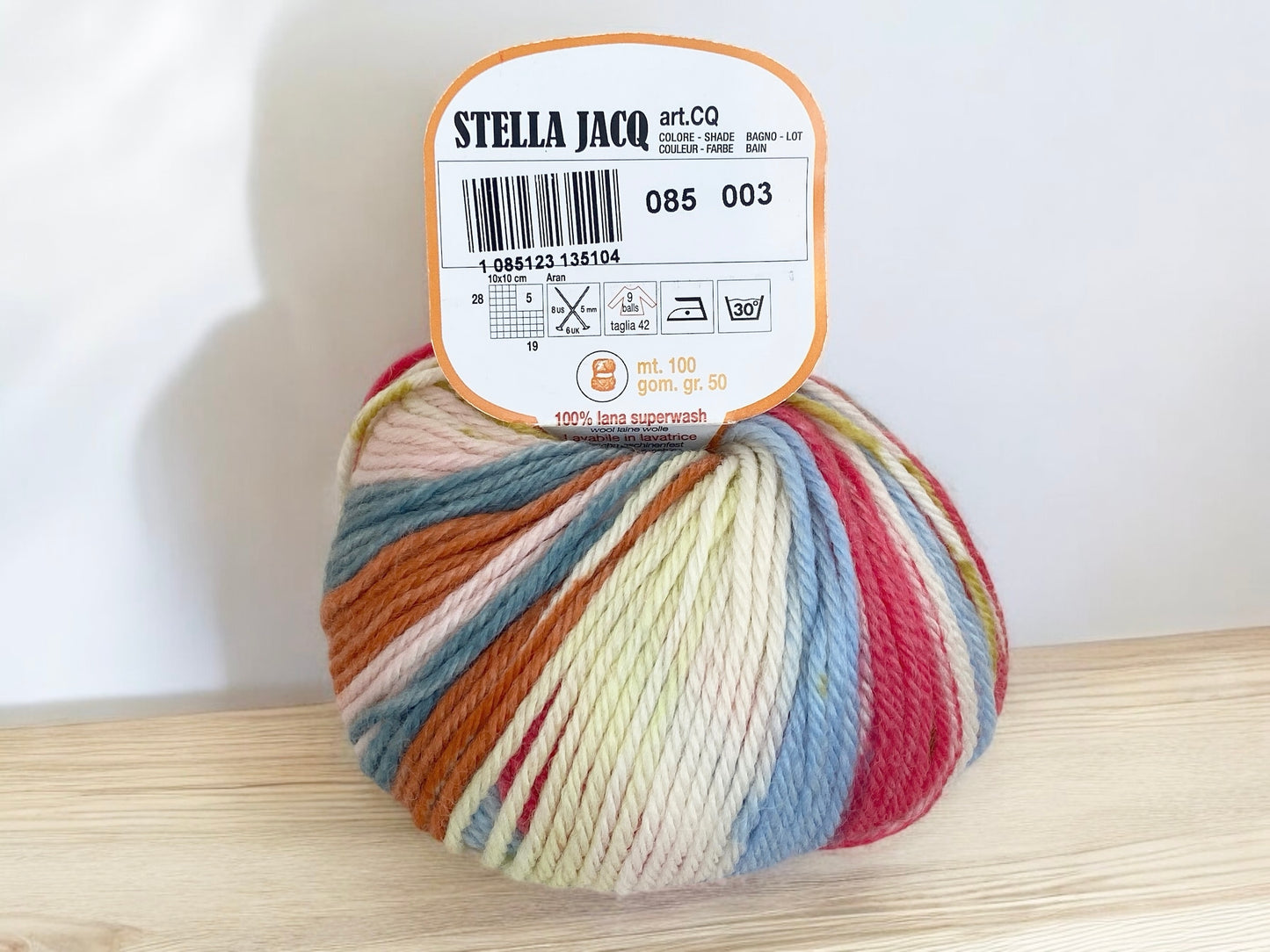 Stella Jacq Jacquard Aran Wolle von Adriafil