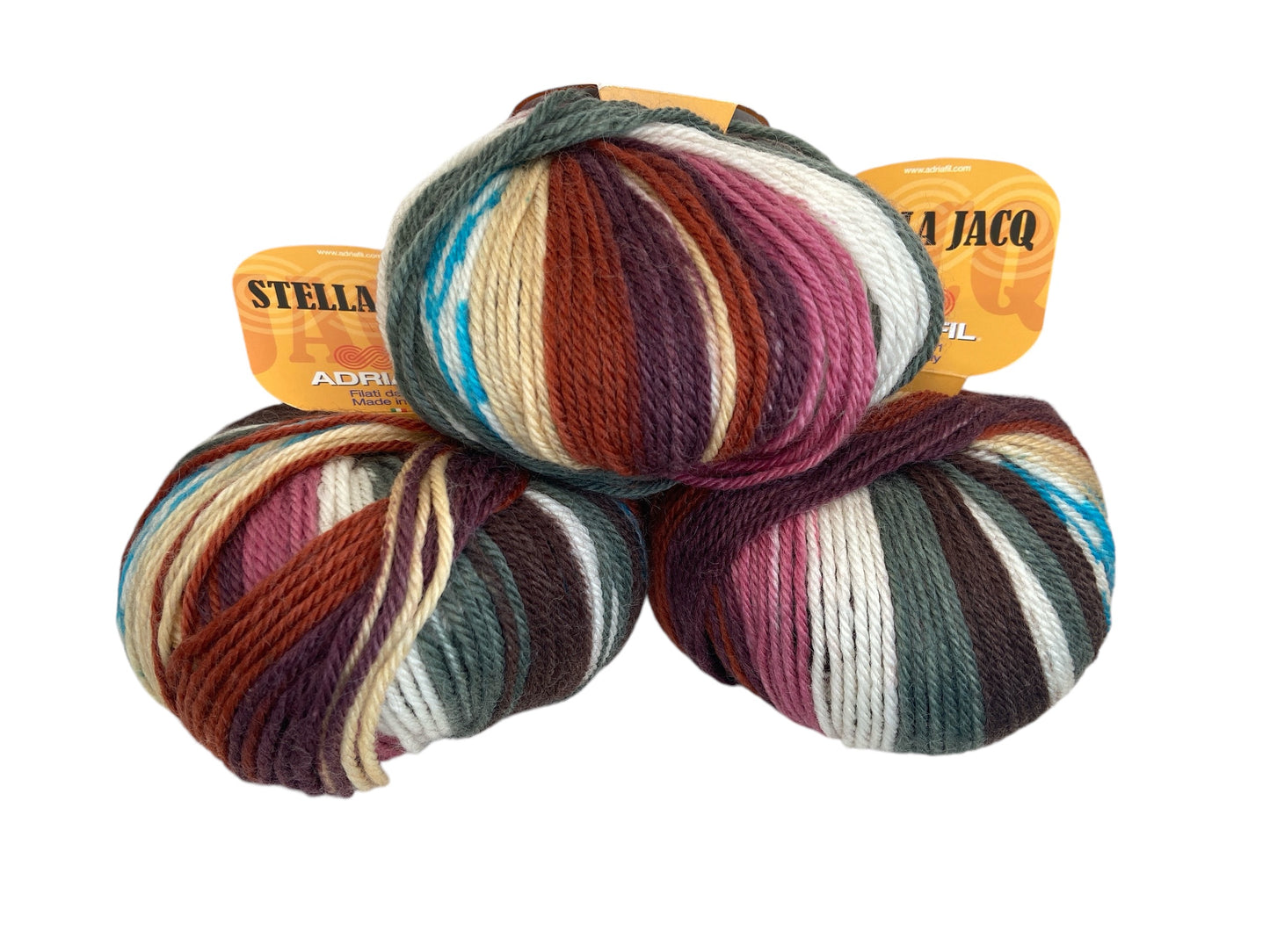 Stella Jacq Jacquard Aran Wolle von Adriafil