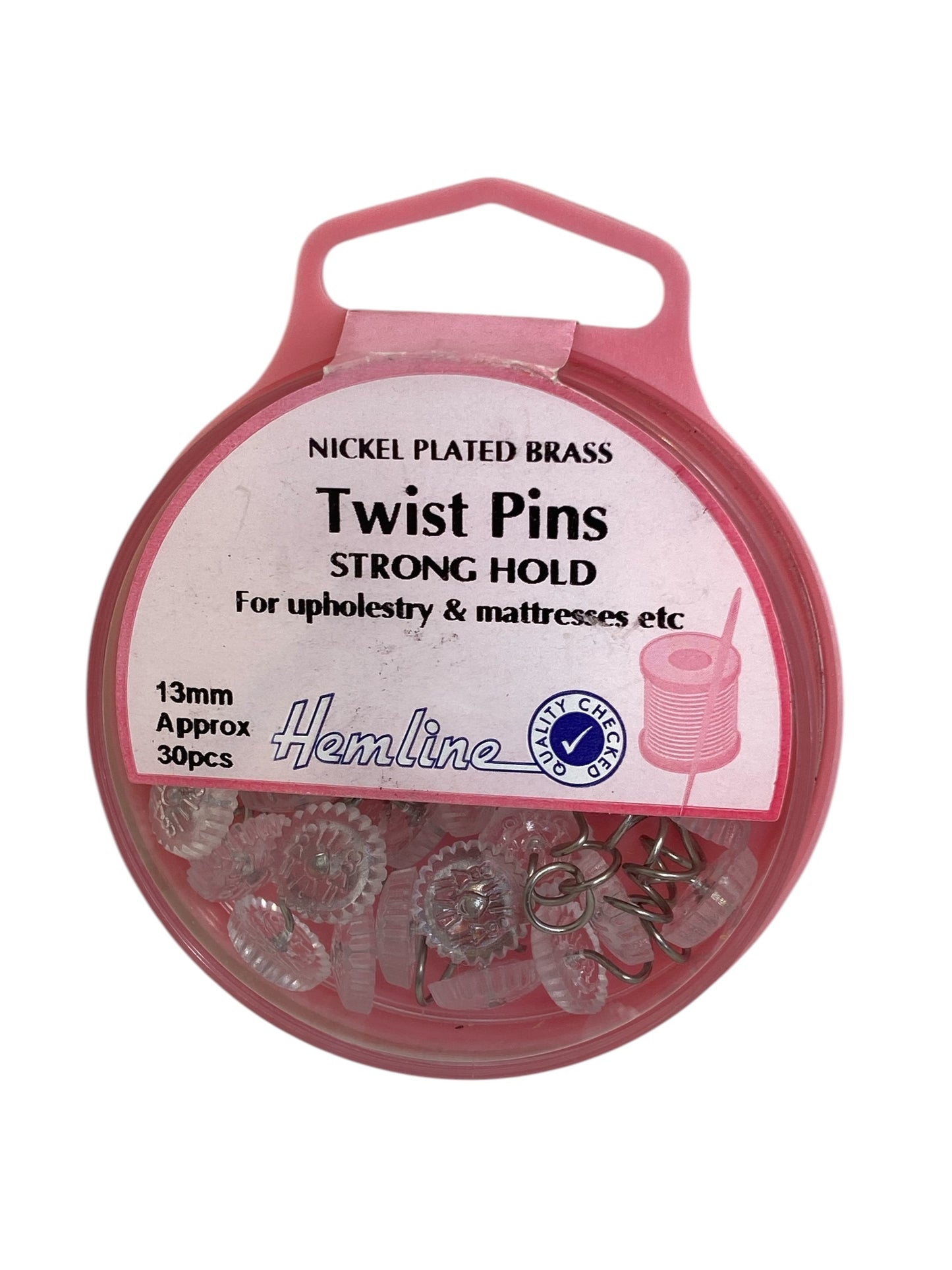 Épingles torsadées en laiton nickelé par Hemline