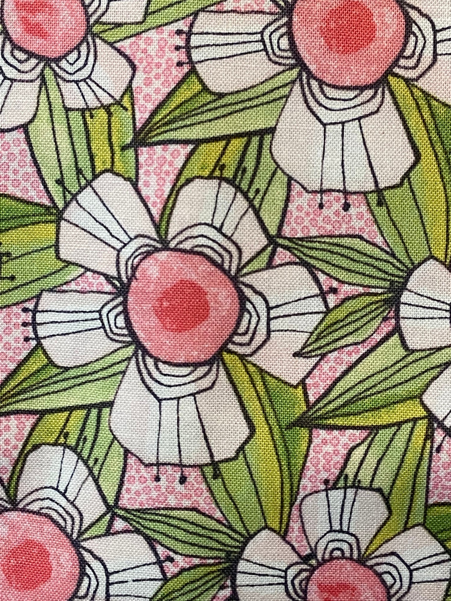 Tissu Cou Dantini à motifs floraux roses par blend • The Makers.