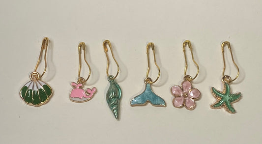 'Under the Sea' Stitch Markers - Set of 6
