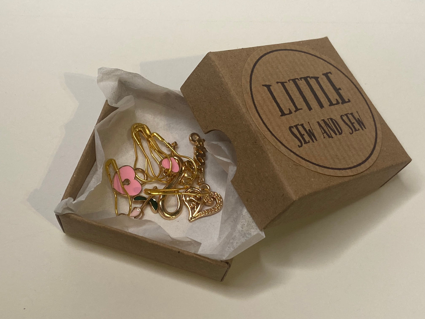 'True Loves Spell' Stitch Markers - Set of 6