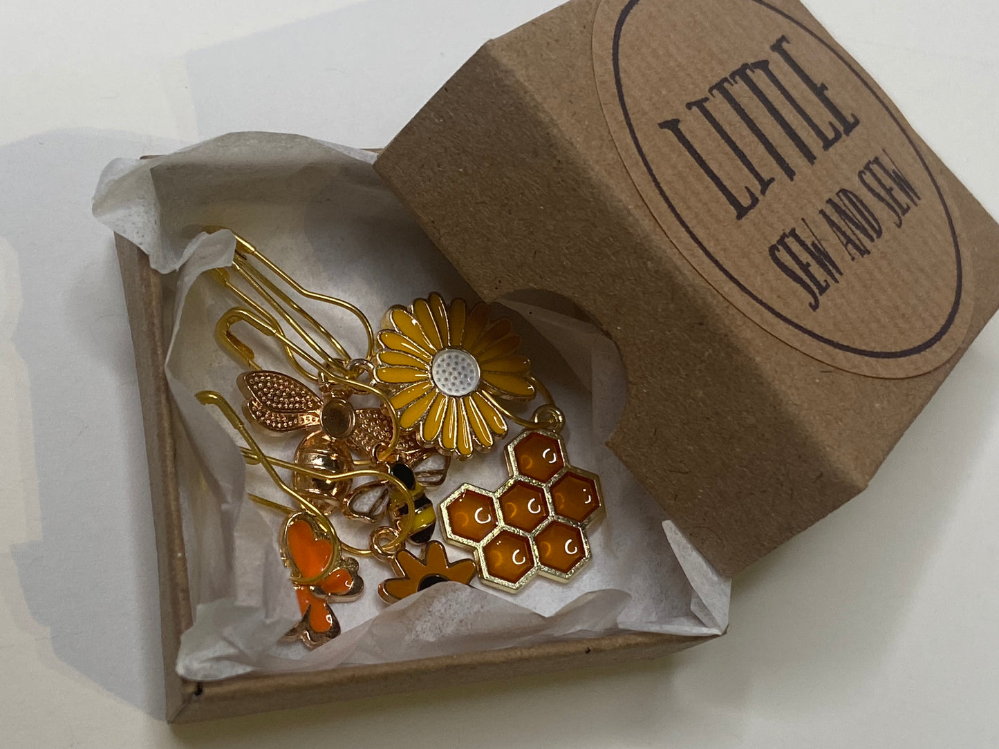 'Honey Bee' Stitch Markers - Set of 6