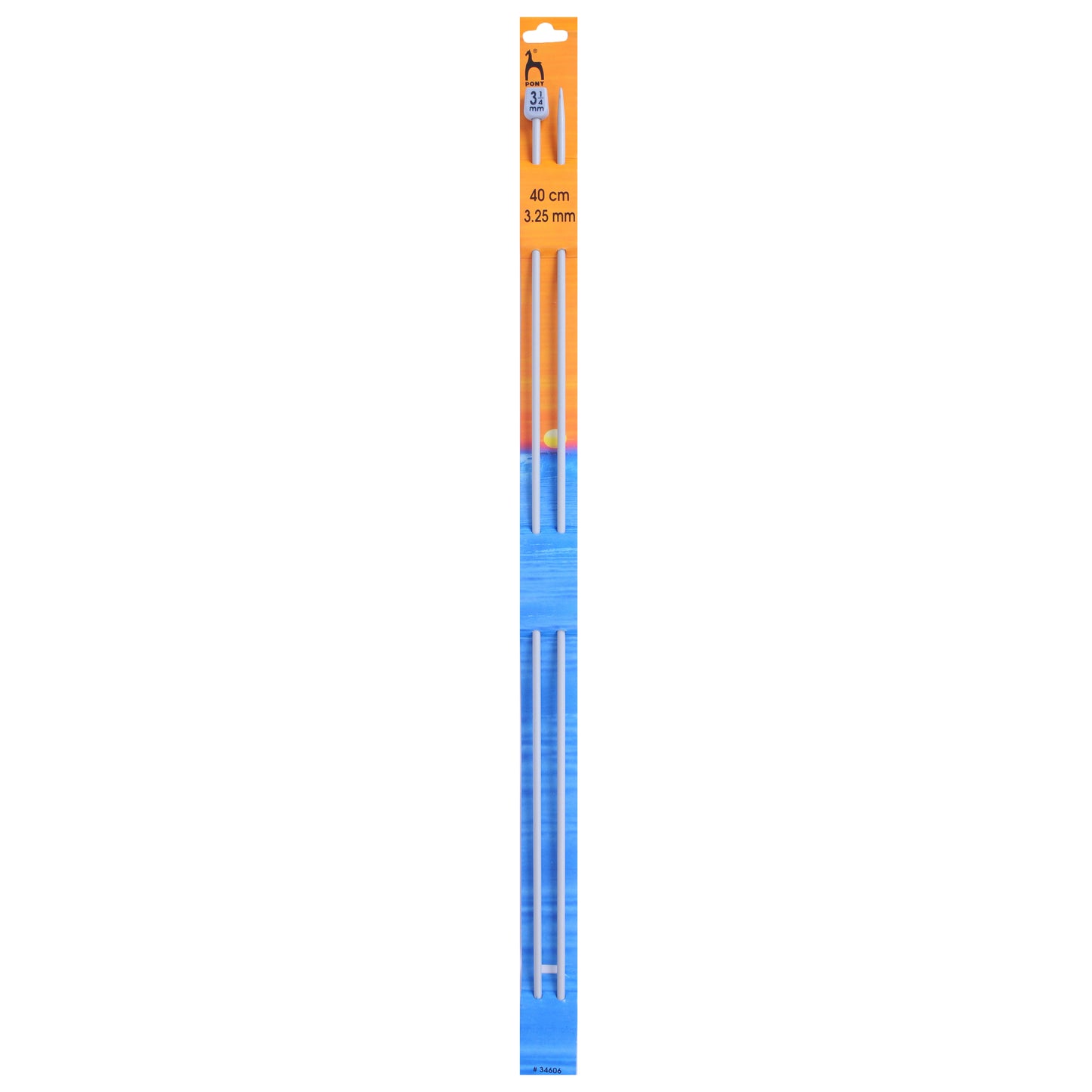 Pony Single Point Knitting Needles 40cm (3.25mm - 20mm)