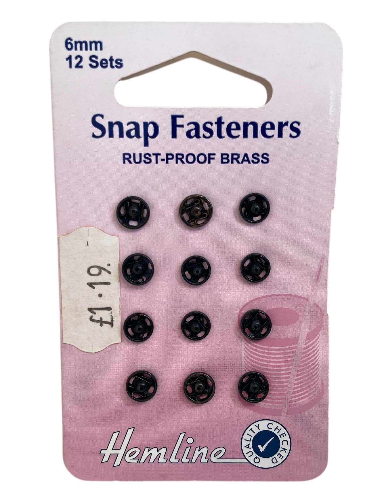 Snap Fasteners: Sew-on: Black: 6mm: Pack of 12 – Little Sew and Sew ...